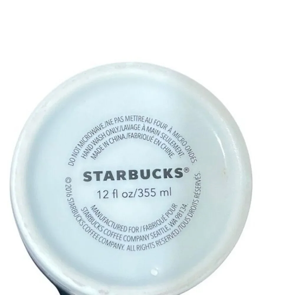 Starbucks 2016 Word Search, Seek Find Eye Doctor 12oz Ceramic Travel Mug